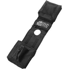 1-Pack Quad ATV 4-Wheeler Saddlebags Cargo Pouch Storage UTV Motorcycle Gas Tank Saddle Bag for Polaris Sportsman 450 570 850 XP 1000 Black 600D Oxford Replacement