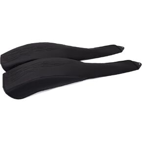 2009-2024 Artificial Leather Flame Rear Trike Fender Bra Set for Harley Trike Tri Glide Ultra Classic FLHTCUTG, 2010-2011 Street Glide Trike FLHXXX Black