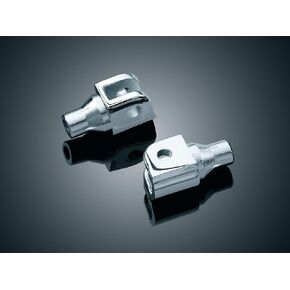 Kuryakyn 7939 مكون دراجة نارية Footpeg مكون: محولات PEG مدببة لـ Can-AM ، Honda ، Suzuki ، Triumph Motorcycles ، Chrome ، 1 زوج