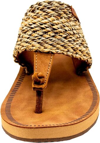 Flojos Gracia Women's Sandal, Hooded Thong Strap W/Woven Overlay in Saudi Arabia
