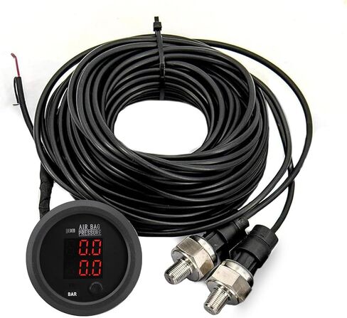 صمام الملف اللولبي الشامل للركوب الهوائي 1/4 NPT 12V Air Ride Sundension Mifold Controller Valve Pneumatic Extorber مع صندوق تحكم وبعد (0-200psi) in Kuwait