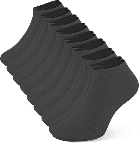Mens Ankle Socks, 8 Pairs Premium Cotton Non Slip Short Casual Low Cut Socks in Saudi Arabia