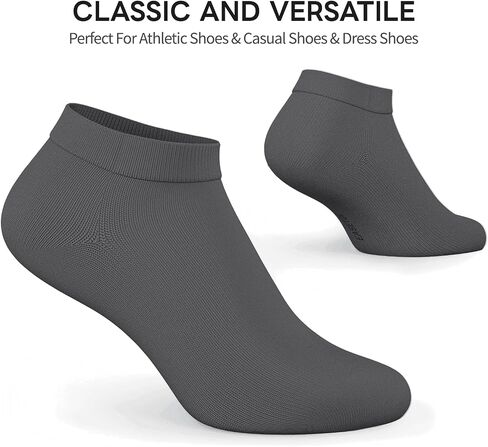 Mens Ankle Socks, 8 Pairs Premium Cotton Non Slip Short Casual Low Cut Socks in Saudi Arabia