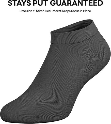 Mens Ankle Socks, 8 Pairs Premium Cotton Non Slip Short Casual Low Cut Socks in Saudi Arabia