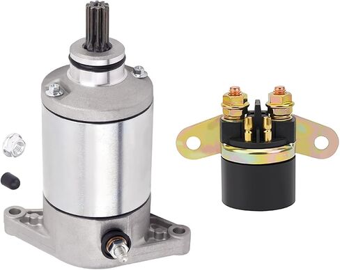 AHL Starter Motor & Relay Compatible with Arctic Cat 250 300 2x4 4x4 Suzuki Quadrunner 250 1988-2002 King Quad 250 300 LT-F250 LT-F300F 250cc 300cc LT-4WD 2WD 4WD 1987-2002,31100-19B00 31100-19B11 in Saudi Arabia