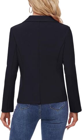MINTLIMIT Long Sleeve Casual Blazer Button Front Work Office Lapel Collar Blazers Business Lightweight Jacket with Pockets in Saudi Arabia