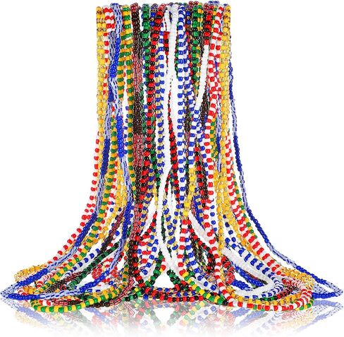 11 Pcs Santeria Bead Necklace Set Eleke Collar De Santeria Elegua Unisex Stretch Necklace Orula Eleggua Shango Oya in Saudi Arabia