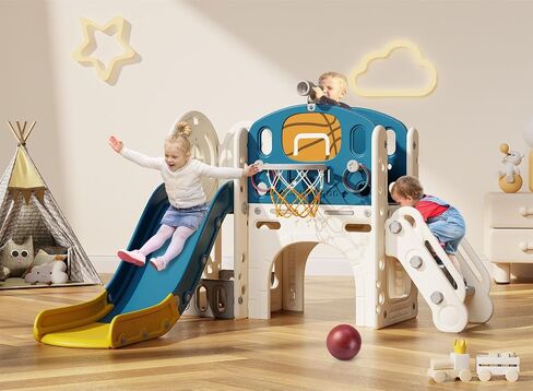 BIERUM 9 in 1 Toddler Slide, Baby Slide for Toddlers Age 1-3 Outdoor Indoor in Saudi Arabia