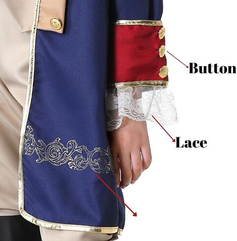 TOONRAIN Washington Costume -George Washington Costume kids Halloween in Saudi Arabia