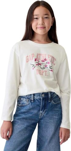Gap Girls 'Girls Long Sleeve Logo T-Shirt T-Shirt in Kuwait