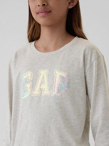 Gap Girls 'Girls Long Sleeve Logo T-Shirt T-Shirt in Kuwait