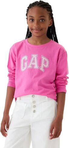 Gap Girls 'Girls Long Sleeve Logo T-Shirt T-Shirt in Kuwait