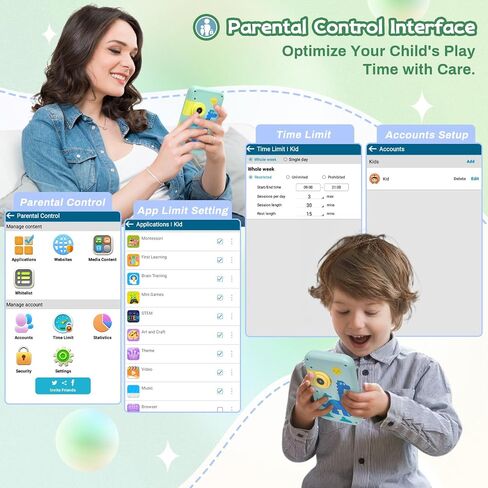 Kids Smart Phone Toy for Girls Boys,Kids Toys Cell Phone, Toddler Smart Phone Learning Toys with Dual Camera, Game, Music Player,Christmas Birthday Gifts for Kids Ages 3-12 in Saudi Arabia