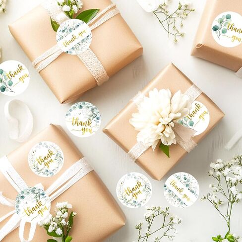 Whaline 1000Pcs Merry Christmas Gold Foil Stickers Roll Holly Berry Watercolor Seal Stickers Xmas Greenery Self-Adhesive Decals for Envelope Journal Party Decor, 4 Designs in Saudi Arabia