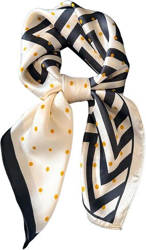 Floerns Women's Cheetah Print Silk Square Scarf Headscarf Hair Scarf Hair Kerchief in Saudi Arabia