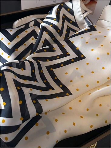 Floerns Women's Cheetah Print Silk Square Scarf Headscarf Hair Scarf Hair Kerchief in Saudi Arabia