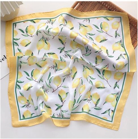Floerns Women's Cheetah Print Silk Square Scarf Headscarf Hair Scarf Hair Kerchief in Saudi Arabia