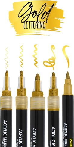 Online Black Lettering Set | 5 Black fineliner pens | Made in Austria | Assorted Point Sizes Includes Brush Pen, fine Liner Tips, and Calligraphy tip | Ink pens for Bullet Journal, Writing, Drawing in Saudi Arabia