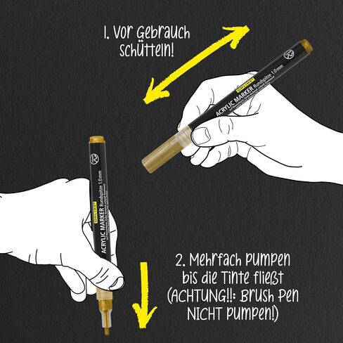 Online Black Lettering Set | 5 Black fineliner pens | Made in Austria | Assorted Point Sizes Includes Brush Pen, fine Liner Tips, and Calligraphy tip | Ink pens for Bullet Journal, Writing, Drawing in Saudi Arabia