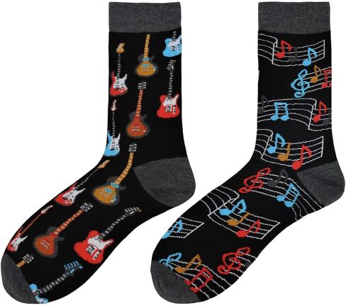 Real Sic Fun Socks for Men and Women - Cozy Cotton Dress Socks with Colorful Designs - Cool, Casual, Mismatch Patterned in Saudi Arabia