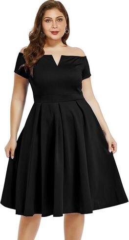 Lalagen Women's Plus Size Vintage 1950s Cocktail Cocktail Wedd in Kuwait