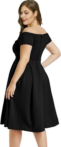 Lalagen Women's Plus Size Vintage 1950s Cocktail Cocktail Wedd in Kuwait