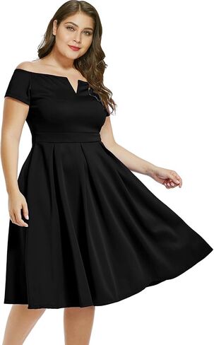 Lalagen Women's Plus Size Vintage 1950s Cocktail Cocktail Wedd in Kuwait