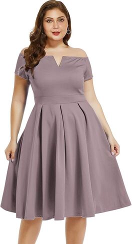 Lalagen Women's Plus Size Vintage 1950s Cocktail Cocktail Wedd in Kuwait