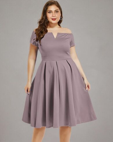 Lalagen Women's Plus Size Vintage 1950s Cocktail Cocktail Wedd in Kuwait