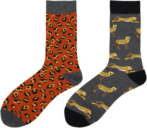 Real Sic Fun Socks for Men and Women - Cozy Cotton Dress Socks with Colorful Designs - Cool, Casual, Mismatch Patterned in Saudi Arabia