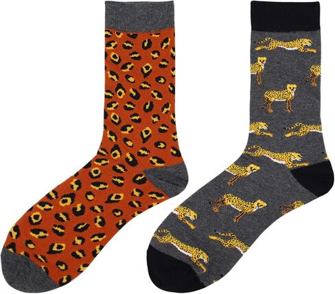Real Sic Fun Socks for Men and Women - Cozy Cotton Dress Socks with Colorful Designs - Cool, Casual, Mismatch Patterned in Saudi Arabia