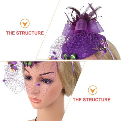 1pc Butterfly Hat Headband Flower Hair Accessories Women Hair Accessories Ladies Headbands Vintage Hair in Saudi Arabia