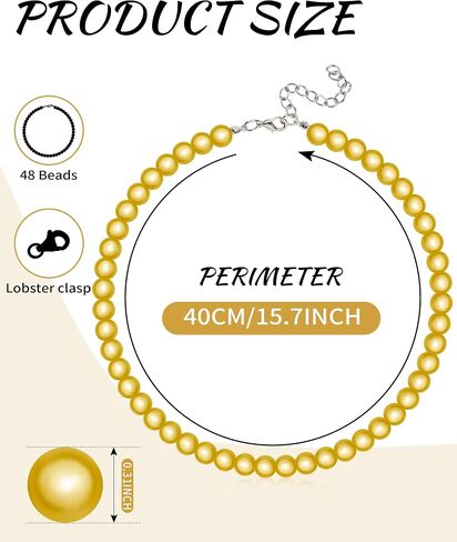 Miracle Beads Necklace for Women - Iridescent Beads Necklace Chocker 3D Shifting-color Glistening Under Sunshine and Light in Kuwait