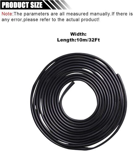 10M Car Edge Protector - Anti-Collision Guard, No Glue, Auto Trim (Black) in Kuwait