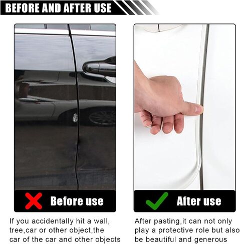10M Car Edge Protector - Anti-Collision Guard, No Glue, Auto Trim (Black) in Kuwait