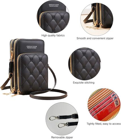 Crossbody for Women, Trendy Small Phone Purse with Secure Card Slots, Lightweight Card wallet in Saudi Arabia