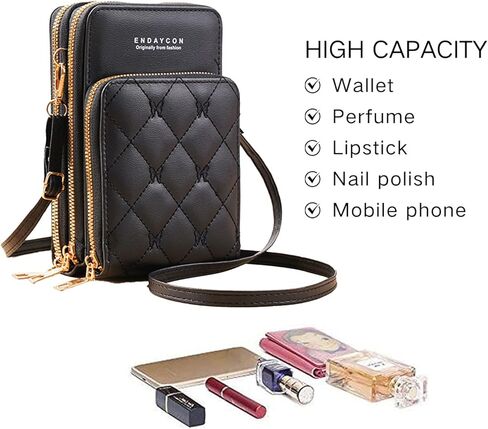 Crossbody for Women, Trendy Small Phone Purse with Secure Card Slots, Lightweight Card wallet in Saudi Arabia