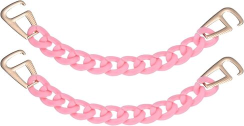 سلاسل سحر الأحذية Uxcell 2PCS سد صنادل أحذية سلسلة ملحقات مستديرة الشكل لزخارف الأحذية ديي هدايا النساء ، الوردي الداكن in Saudi Arabia