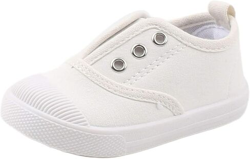 Toddler Girls Boys Canvas Shoes Lightweight Breathable Sneakers Washable Strap for Walking in Saudi Arabia