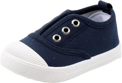 Toddler Girls Boys Canvas Shoes Lightweight Breathable Sneakers Washable Strap for Walking in Saudi Arabia