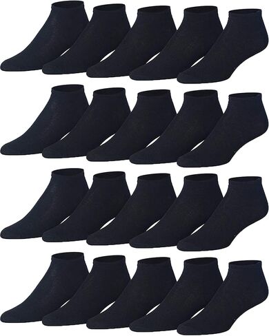 JAMES FIALLO Men's 20 Pairs Classy Extra Lightweight Colorful Patterned Low Cut/No Show Socks in Saudi Arabia