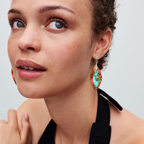 Natural Stone Earrings Multishape Dangle Drop Earrings Boho Stone Earring for Women in Kuwait