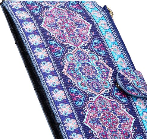 Badiya Womens Wallet RFID حظر Bifold Multi حامل البطاقة محفظة كبيرة السعة المحفوظة مع هدية جيب السوستة in Kuwait