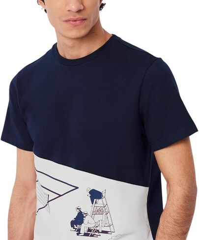 Lacoste Men's Tennis Heritage Graphic T-Shirt in Saudi Arabia