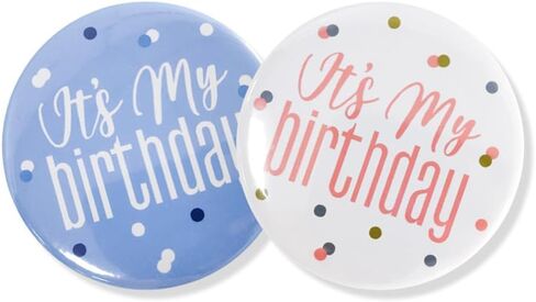 3pcs Happy Birthday Badge Pins It's My Birthday Button Emblems Pins Birthday Party Decorations for Women in Saudi Arabia