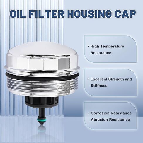 Upgrad Aluminium Oil Filter Housing Cover Cap compatible with BMW N52 N20 N54 N55 125i 320i 325i 328i 330i X5 X3 525i 528i 530i 740i and More Replace 11427525334 in Saudi Arabia