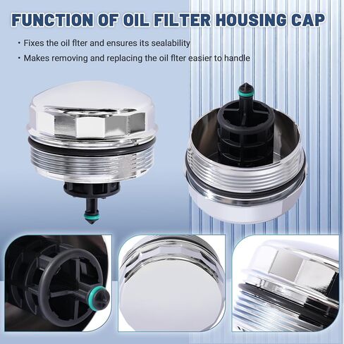 Upgrad Aluminium Oil Filter Housing Cover Cap compatible with BMW N52 N20 N54 N55 125i 320i 325i 328i 330i X5 X3 525i 528i 530i 740i and More Replace 11427525334 in Saudi Arabia