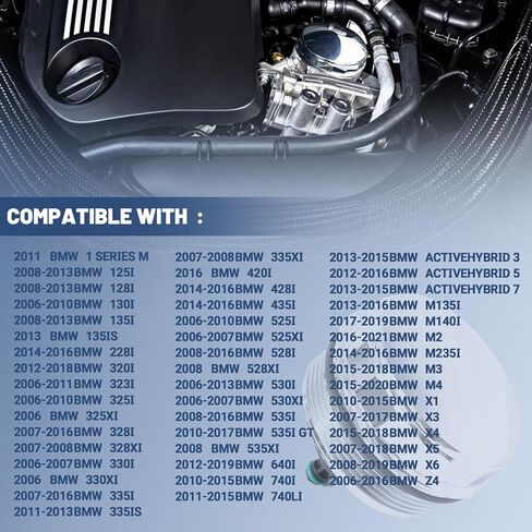Upgrad Aluminium Oil Filter Housing Cover Cap compatible with BMW N52 N20 N54 N55 125i 320i 325i 328i 330i X5 X3 525i 528i 530i 740i and More Replace 11427525334 in Saudi Arabia
