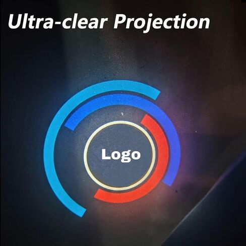Car Door Puddle Light Logo Projector No Fade LED Projector Compatible with F20 F22 F30 F32 G30 F26 F15/ G32 2 3 4 5 6 7 Series/iX, pack of 1 (50th Anniversary (1 door light/ 1pc)) in Saudi Arabia