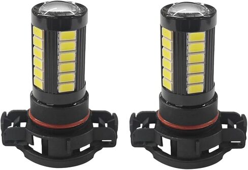 2PCS H11 Car LED Fog Light Bulbs, 12V 1500 Lumen Bright Anti-fog Lights, 5630 33-SMD Plug and Play Power LED Bulbs, Universal 6500K DRL Replacement for Car Truck SUV (H8/H11) in Kuwait